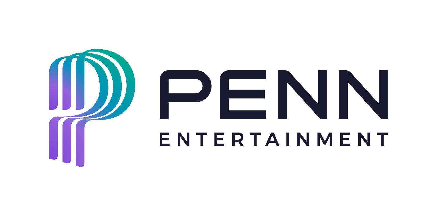 New logo for Penn Entertainment is seen on a white background. Penn National Gaming Changes Name to Penn Entertainment, Makes Recession Plans