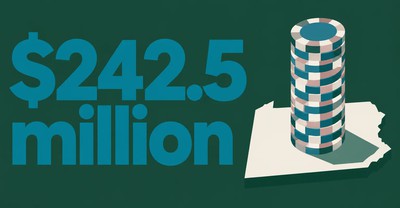Pennsylvania iGaming Revenue Climbs to $242.5 Million