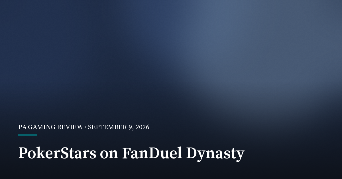 PokerStars on FanDuel Sets September Dynasty Series Across U.S. And Ontario