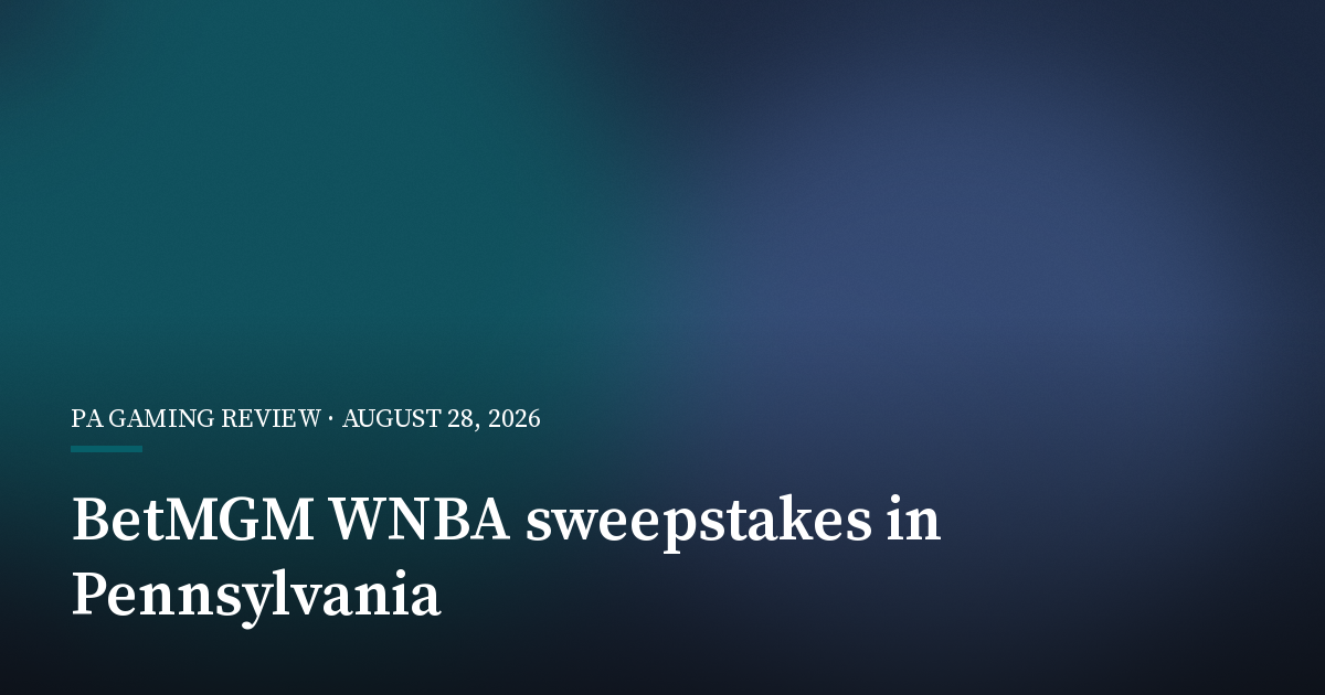 BetMGM Opens WNBA Finals Sweepstakes to Pennsylvania Casino Players