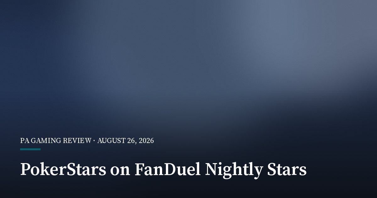 PokerStars on FanDuel Adds Nightly Stars Leaderboard