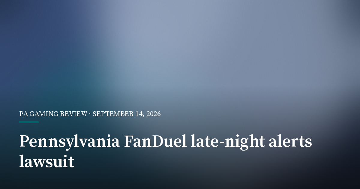 Maurice Faulk Sues FanDuel Over Late-Night Betting Prompts