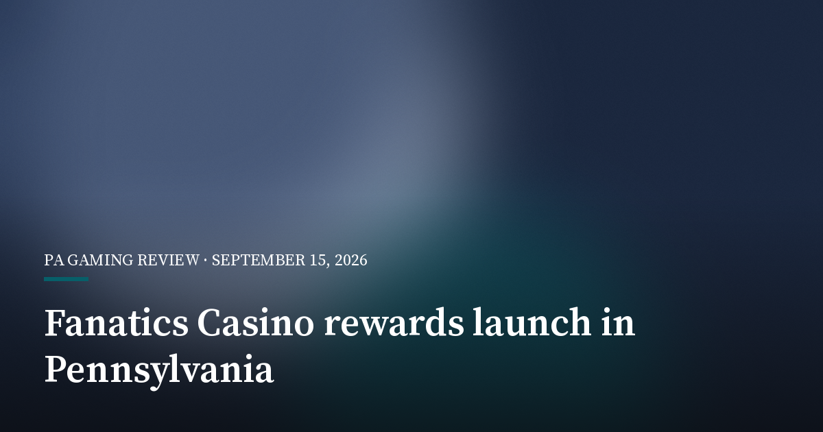 Fanatics Casino Launches Seven-Level Fanatics ONE Rewards Programme in Pennsylvania